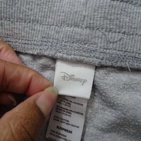 Disney Winnie The Pooh Pajama Lounge Pants Women Size L 12 14 Heather Grey FLAW - Picture 6 of 14